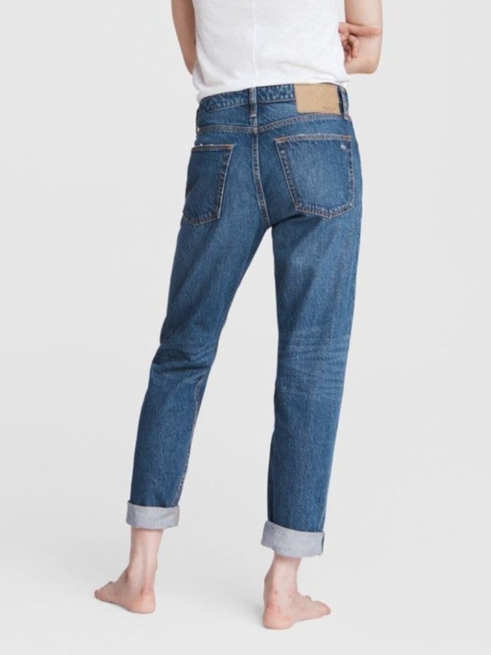 Rag & Bone Rosa Mid-Rise Boyfriend in Clover Sz 27 - Picture 4 of 16